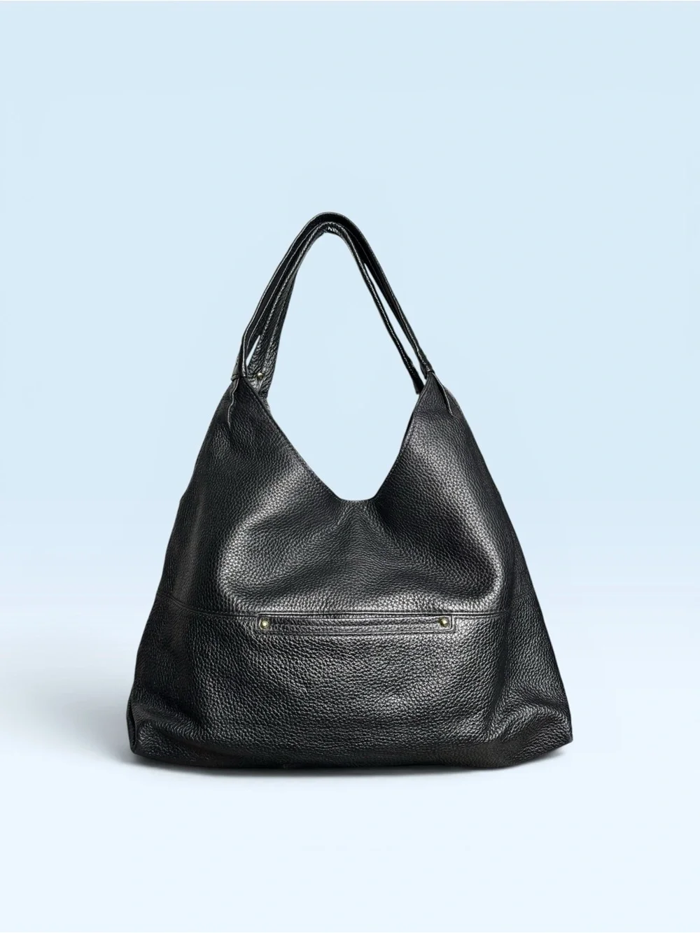 Michael Kors Fulton Black Pebble Leather Hobo Bag - Picture 2 of 10
